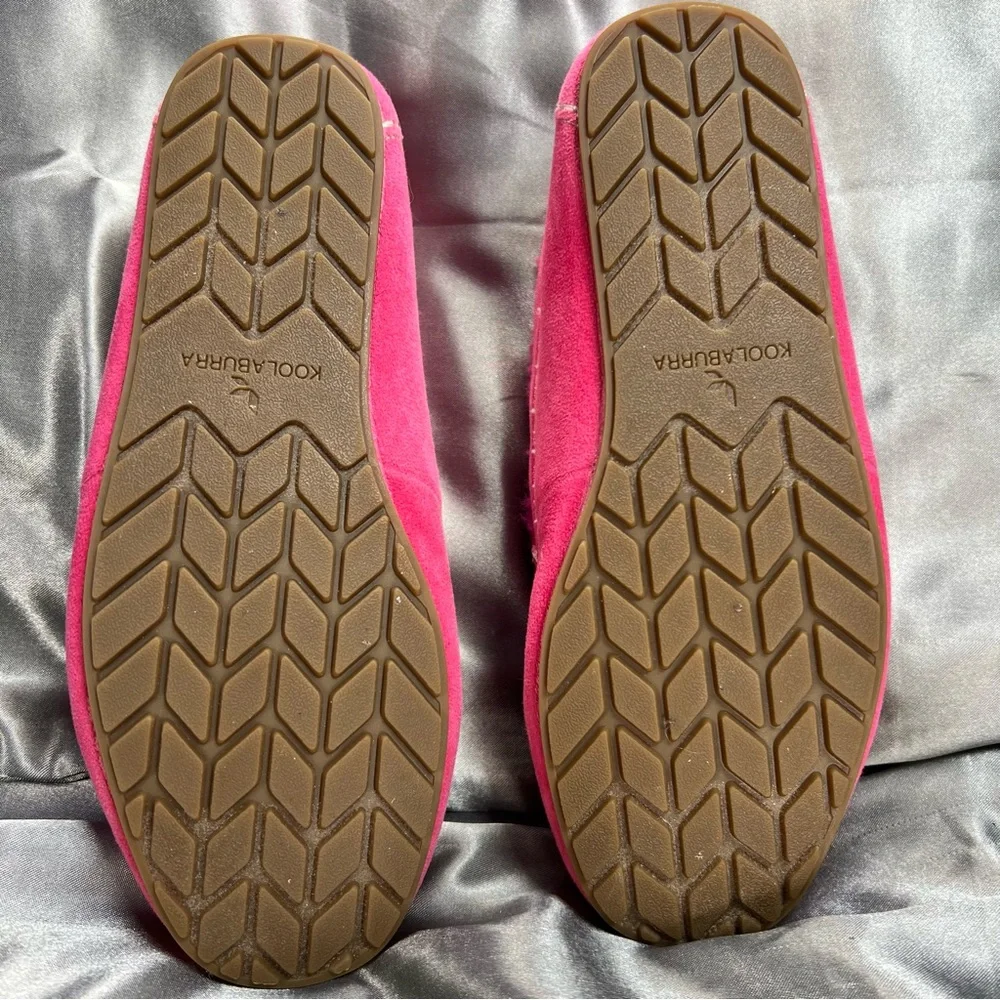 Koolaburra by UGG Girl’s Riley Shimmer Slippers Size‎ 1K Raspberry Rose Loafers